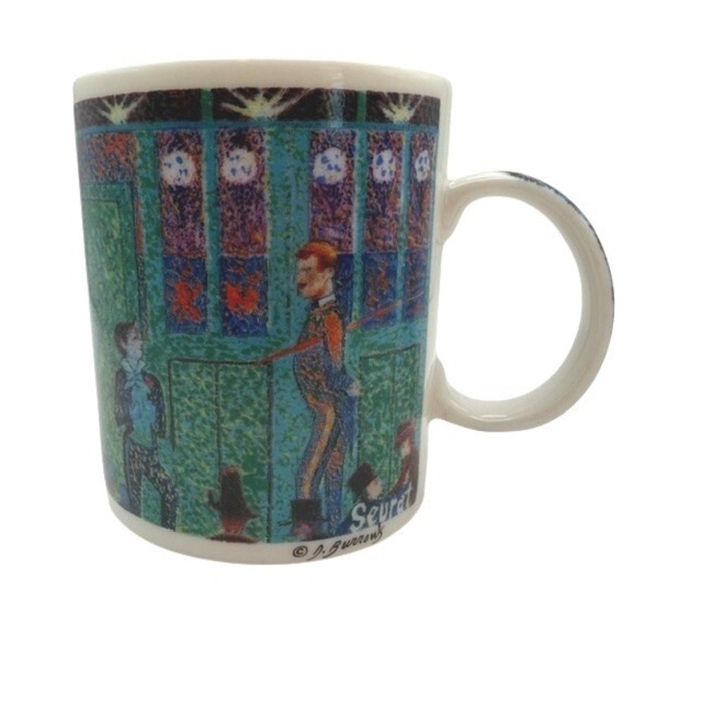 Starbucks Seurat D. Burrows by Chaleur Impressionist Art Vintage Coffee Mug Rare